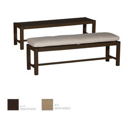 Club Aluminum Midcentury Wrought Aluminum Outdoor Bench by Summer Classics - Outdoor Benches