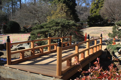 This is an example of a rustic pond in San Diego.
