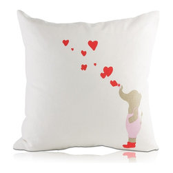Elephant & Heart Haati Pillow - Decorative Pillows