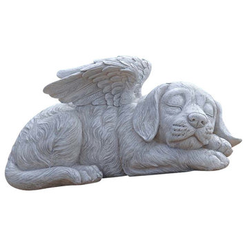 Dog Angel Memorial Statue