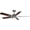 Luxury Traditional Ceiling Fan, Brushed Nickel