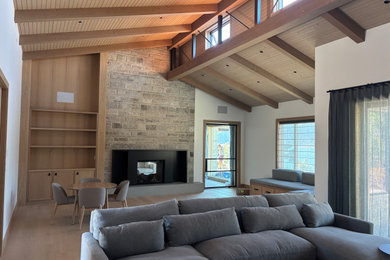 Inspiration for a coastal living room remodel in Vancouver