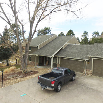 Timberbark, with Khaki Brown & Navajo Beige Trim & Weathered Wood Roof