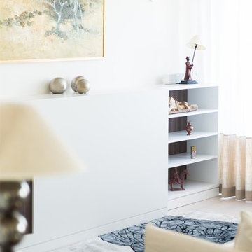 Appartement familial: entre bois et modernité
