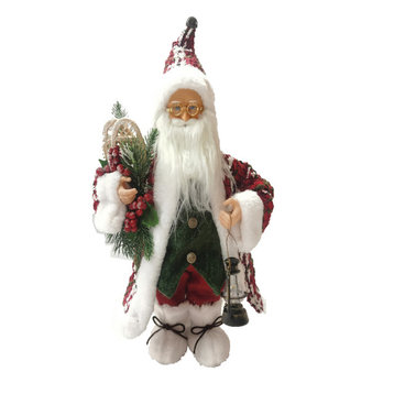 15" Red Woven Claus