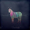 DiaNoche Duvet Covers Twill - Rainbow Zebra