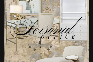 Inspiration for a modern home office remodel in Tampa