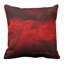 Dark Red Throw Pillows by Corbin Henry - Decorative Pillows