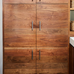 Walnut Cabinet/Cubbies - Storage Cabinets