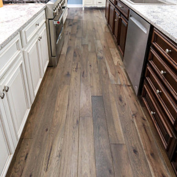 Updated Kitchen with Quartz Countertop, Tile Backsplash and Flooring