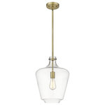Innovations Lighting - Innovations Lighting 493-1S-BB-G502-12 Lowell, 1 Light Mini Pendant Industri - Innovations Lighting Lowell 1 Light 12 inch BrusheLowell 1 Light Mini  Brushed BrassUL: Suitable for damp locations Energy Star Qualified: n/a ADA Certified: n/a  *Number of Lights: 1-*Wattage:100w Incandescent bulb(s) *Bulb Included:No *Bulb Type:Incandescent *Finish Type:Brushed Brass