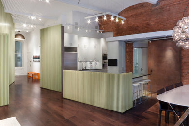 Inspiration for a contemporary kitchen remodel in New York