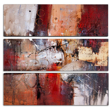 'Cube Abstract V' Multi-Panel Canvas Art Set by Rio