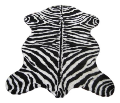 Faux Zebra Skin Rug Narrow Stipe Novelty Rugs By Ecofo Faux Zebra Skin Rug Narrow Stipe
