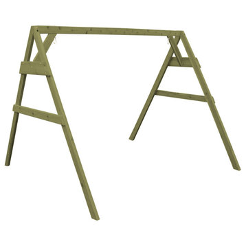 Cedar A-Frame Swing Stand for 2 Chair Swings, Linden Leaf Stain