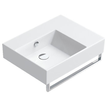 Catalano 160SVPUP00 Premium 23.62"x18.5" Fireclay Washbasin, White