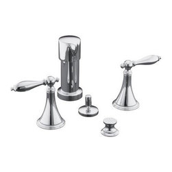 KOHLER - KOHLER Finial Traditional Bidet Faucet with Lever Handles - Bathroom Faucets And Showerheads