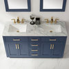 Ivy Bathroom Vanity Set, 60", With Mirror