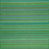 Pembrokepines Contemporary Stripe Indoor/Outdoor Area Rug, Green, 9'x12'