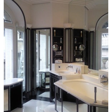 Salle de Bains chic en Noir et Blanc