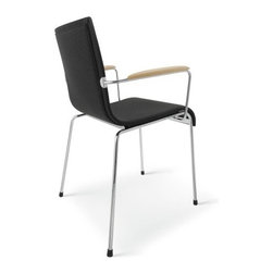 ASIA Stacking Arm Chair Upholstered - Dining Chairs