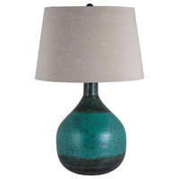 Eleuthera Island 1-Light Table Lamp, Patina