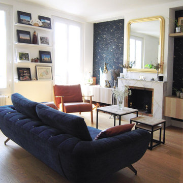 Épinettes, aménagement et décoration d'un duplex, Paris XVIIe