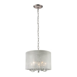 Z-Lite - Mystique Brushed Nickel Five Light Island/Billiard Light - Chandeliers