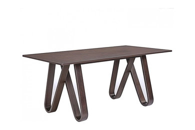 Cision Rectangle Dining Table in Walnut