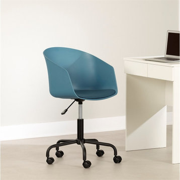 Scandinavian Blue Office Swivel Chair Flam South Shore