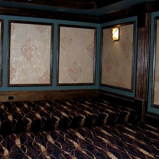 Home theater - eclectic home theater idea in Wilmington