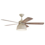 Craftmade Lighting - Craftmade Lighting VEN52CW5 Ventura - 52" Ceiling Fan with Light Kit - Keep things simple with out Ventura ceiling fan. AVentura 52" Ceiling  Cottage White Cottag *UL: Suitable for wet locations Energy Star Qualified: n/a ADA Certified: n/a  *Number of Lights: Lamp: 1-*Wattage:19w LED Disk bulb(s) *Bulb Included:Yes *Bulb Type:LED Disk *Finish Type:Cottage White
