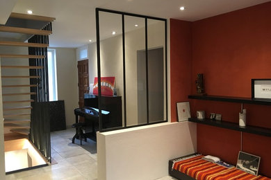 Idée de décoration pour une véranda design.