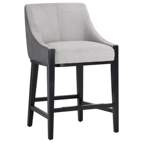 Aurora Stool, Polo Club Stone/Overcast Gray, Counter Height