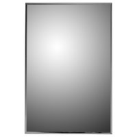 Deluxe Series Medicine Cabinet, 24"x36", Stainless Steel Frame, Surface Mount