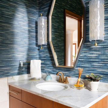 Modern Coastal Powder Room