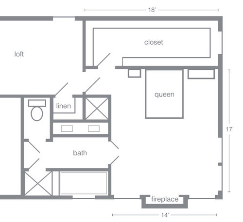 What to do with extra space in master bedroom?