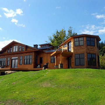 60's chalet renovation and addition after photo