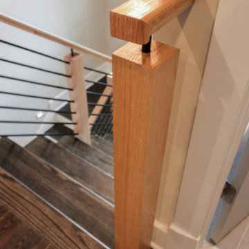 Project #69 | Contemporary Staircase with Horizontal Metal Rods