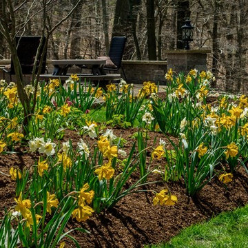 Spring Flowers and Fire Pit in Sewickley