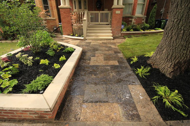 This is an example of a traditional stone landscaping in Toronto.