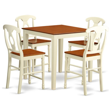 5 Pcpub Table Set - High Table And 4 Bar Stools