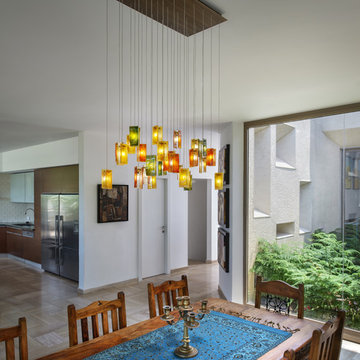 Autumn Leaves - Custom Fused Glass Chandelier