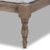 Baxton Studio Iseline King Size Grey Finished Wood Platform Bed Frame