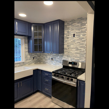 Navy Blue Kitchen Remodel