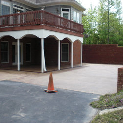 Loden Driveway with Dark Walnut Border - Outdoor Products