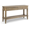 Frederic Antique Gray Console Table With Drawers