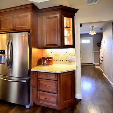Traditional kitchen with LED lighting and Canyon Creek Cabinetry