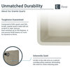 R3-1007-CAR Double Equal Bowl Composite Granite Sink, Carbon, Strainer/Flange, C