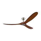 Monte Carlo 70" Maverick Max -Brushed Steel With Koa Blades